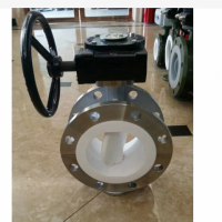 對夾式蝸輪軟密封蝶閥 D371X手動蝶閥